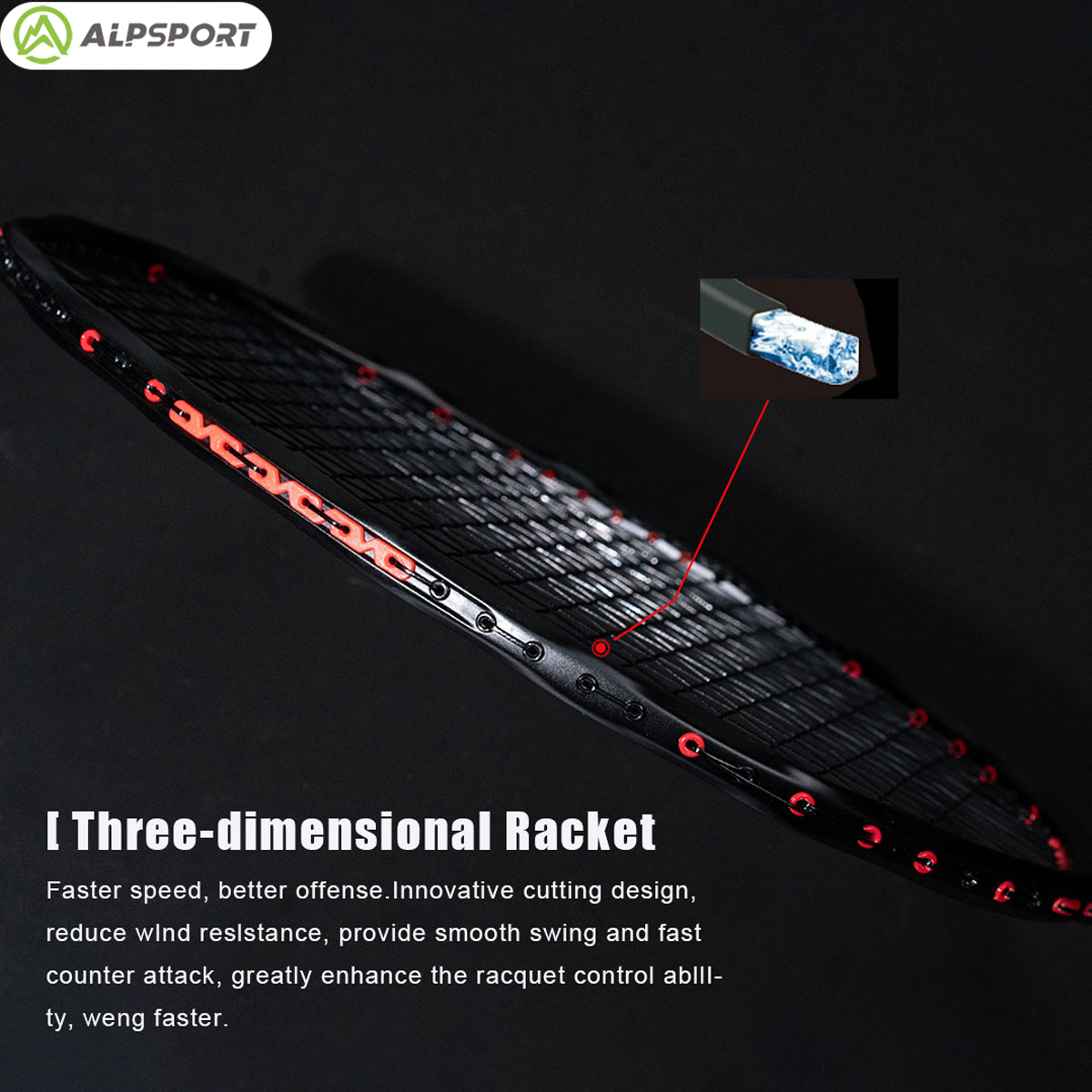 Alpsport MH-V5 5U 75g Wave Leg - Badminton Background 评论和价格